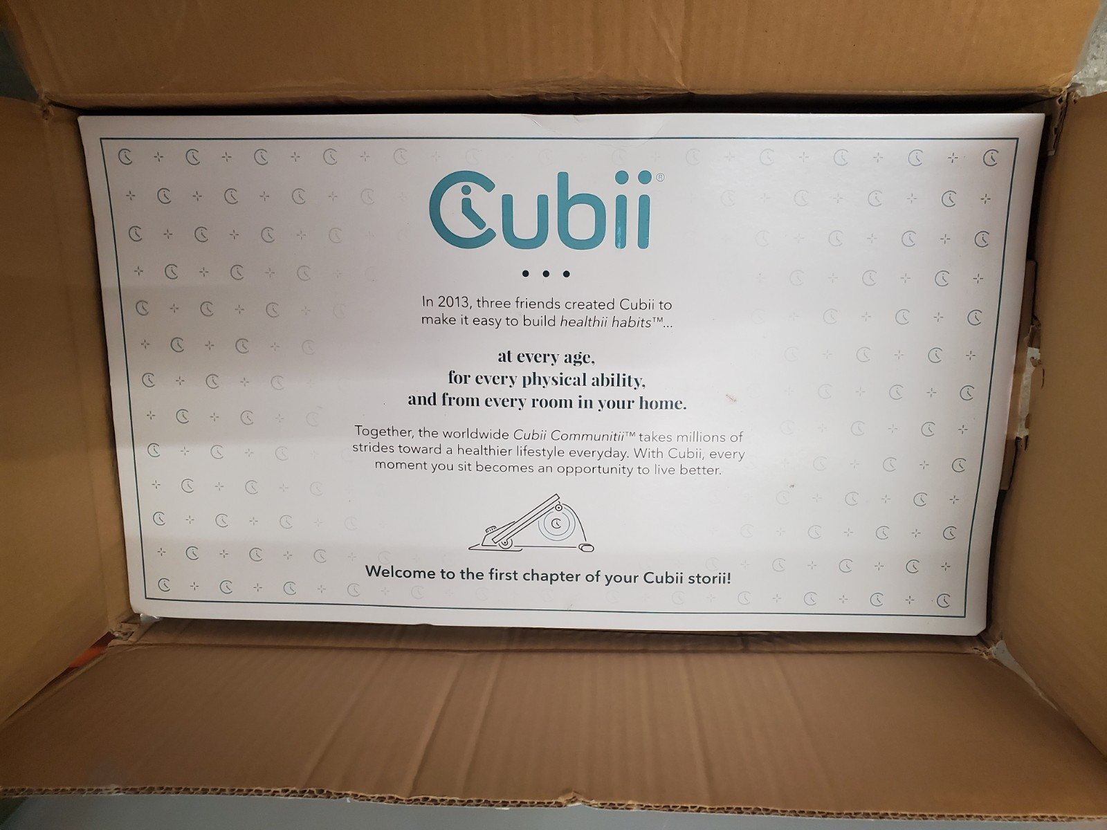 Cubii JR2 Compact Seated | Under Desk Elliptical | Aqua | New Open Box