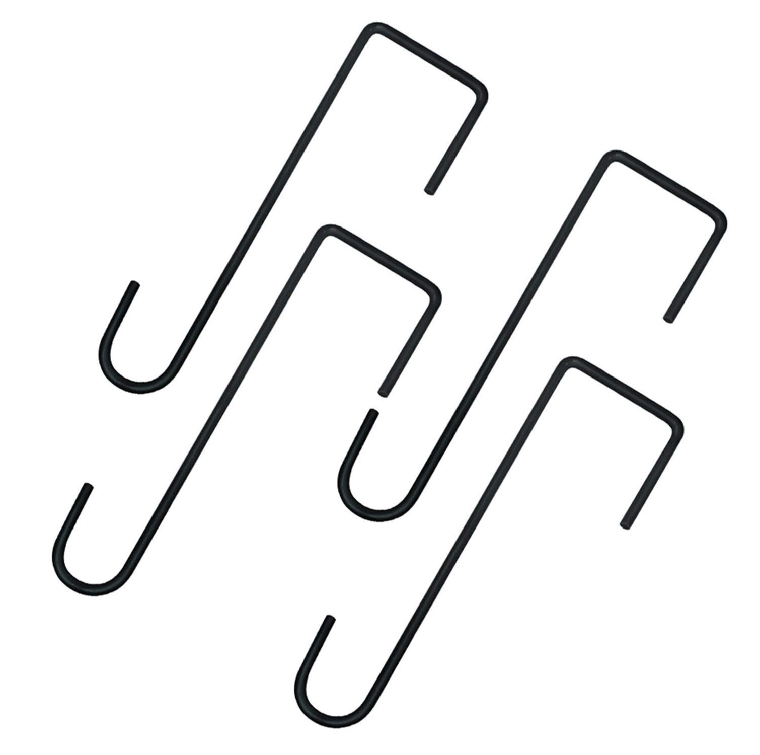 4 PCS Heavy Duty Black Plant Hangers Garden Hooks Fence Hook Hanger Perfect f...