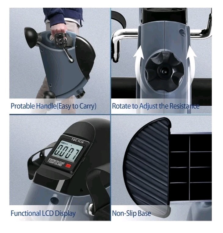 NIB Himaly Mini Exercise Bike Portable Under Desk