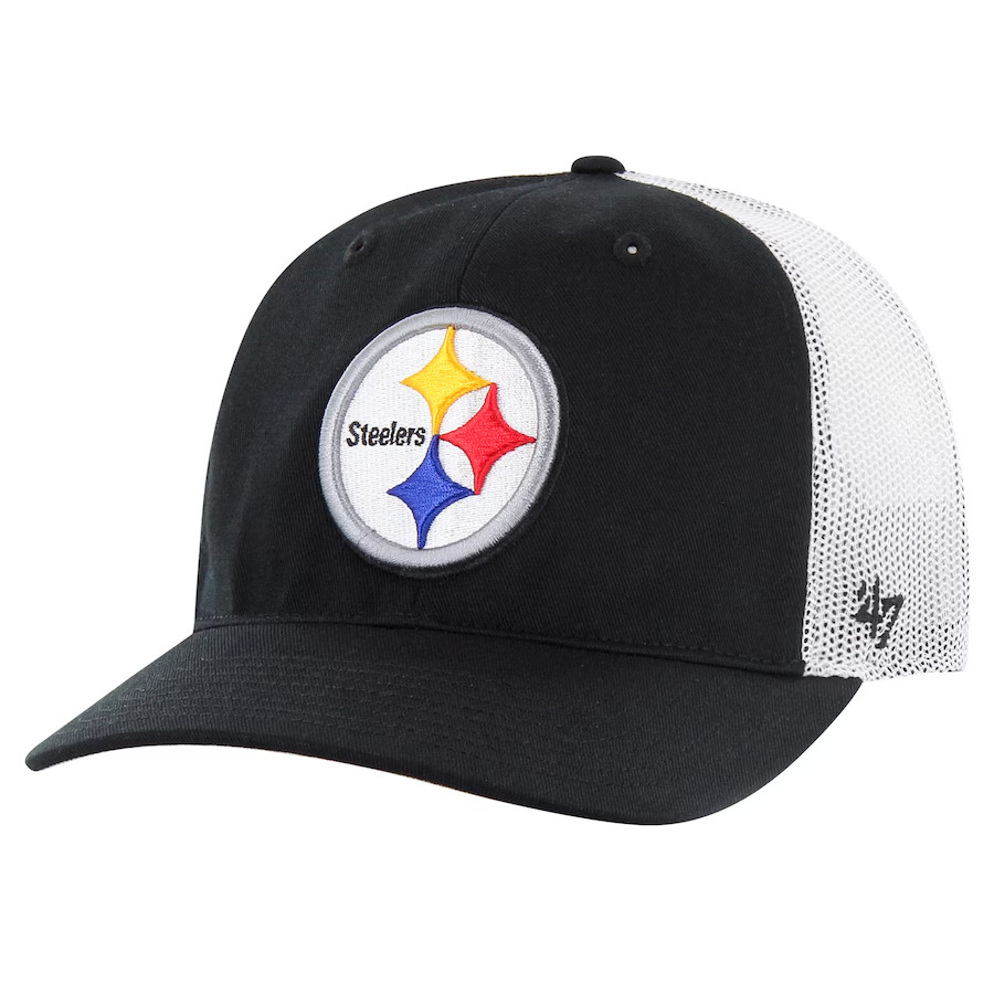 Pittsburgh Steelers '47 Trucker Hat Men's Black Adjustable One Size Fits Most