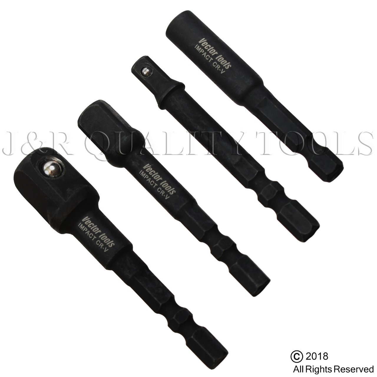 Impact Grade Socket Adapter and Bit Holder Kit for Power Tools