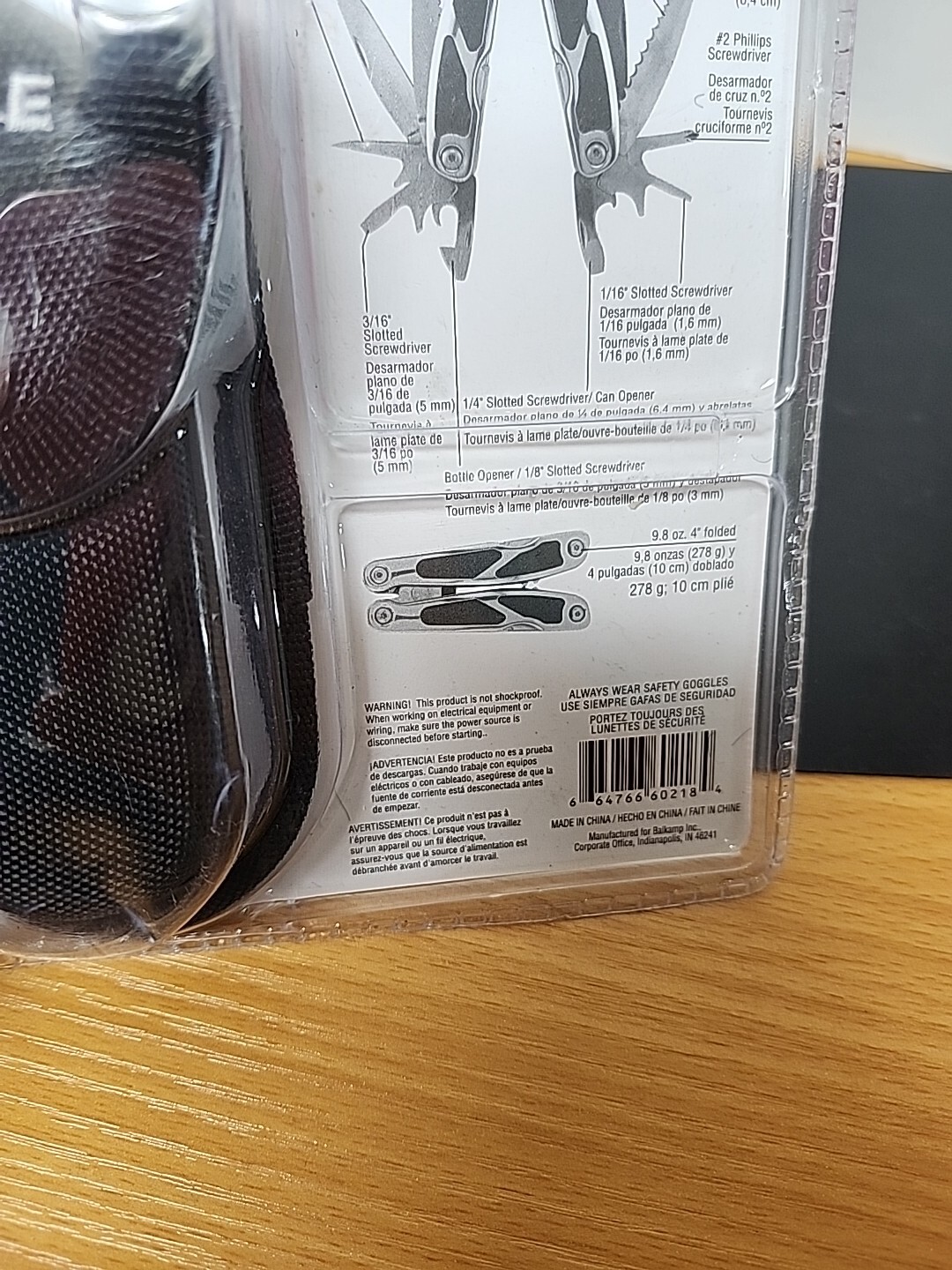 CARLYLE MT17 PRECISION 17 FUNCTION STAINLESS STEEL MULTI TOOL & CASE 9.8oz. 4"