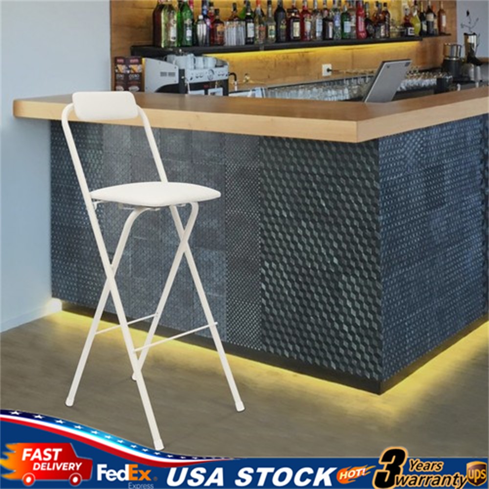 New Foldable Bar Chair Tall Folding Chair Portable Folding Stool Max Load 125kg