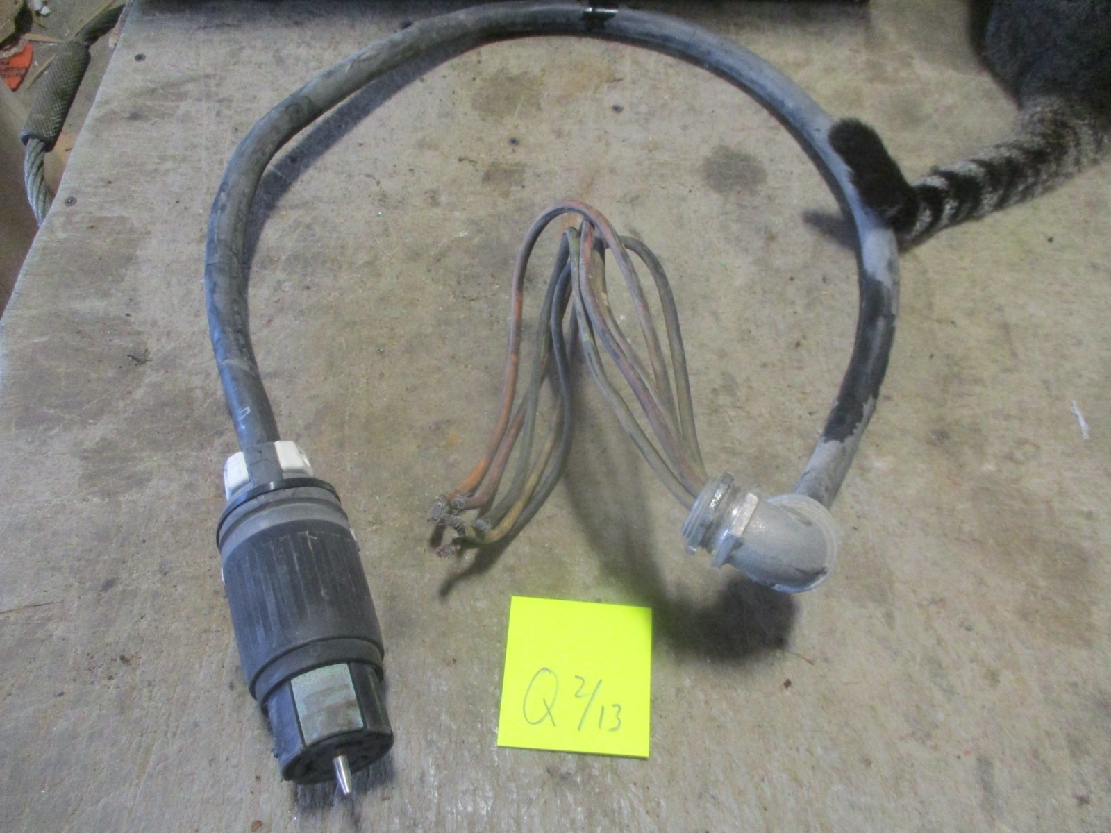 Used Power Output Cable & Plug for Cummins Onan 7.5kw Generator 7.5HDKAT