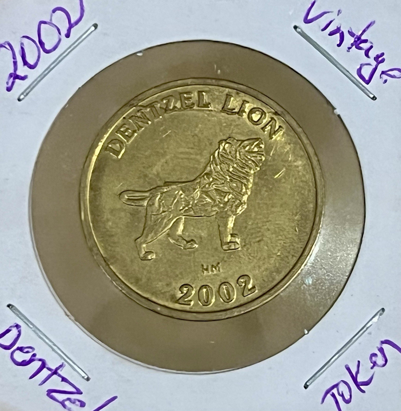 2002 Vintage Dentzel Lion Token