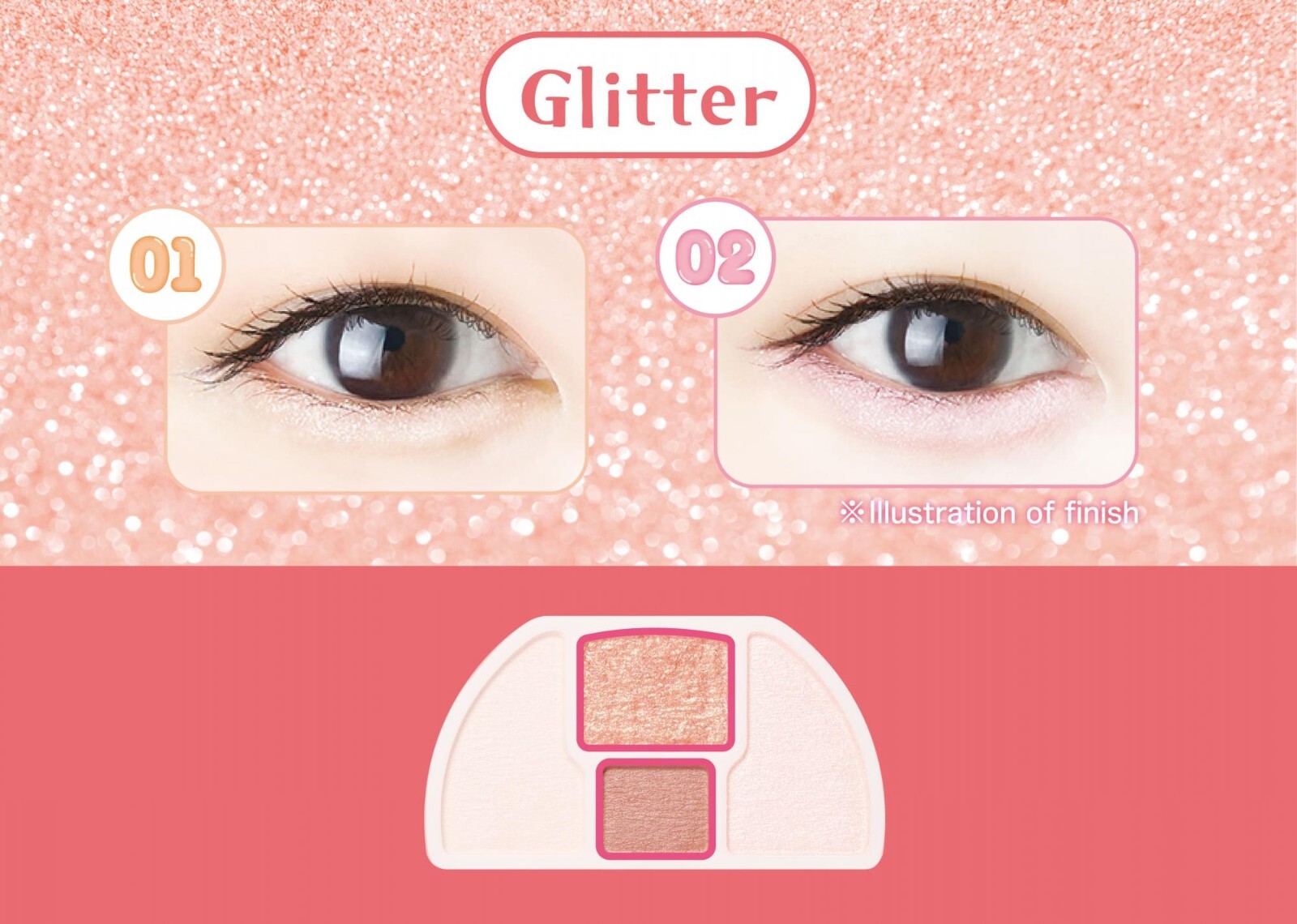 CANMAKE Under-eye palette Plumpuku Coordination Eyes US SELLER
