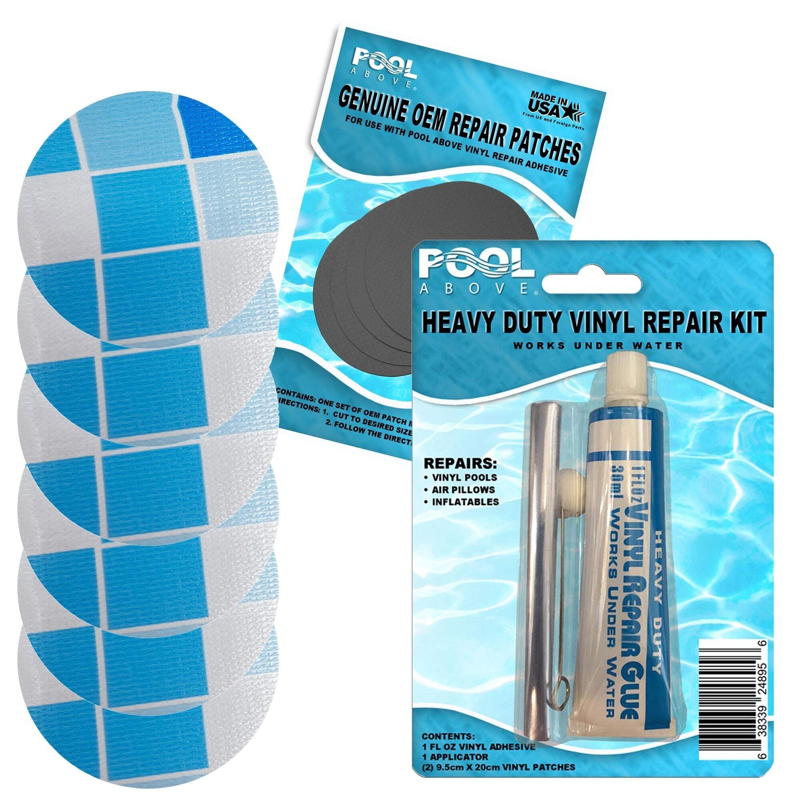 Repair Kit for Bestway Easy Set, Fast Set, Frame Set Pool Liner | Vinyl Patches