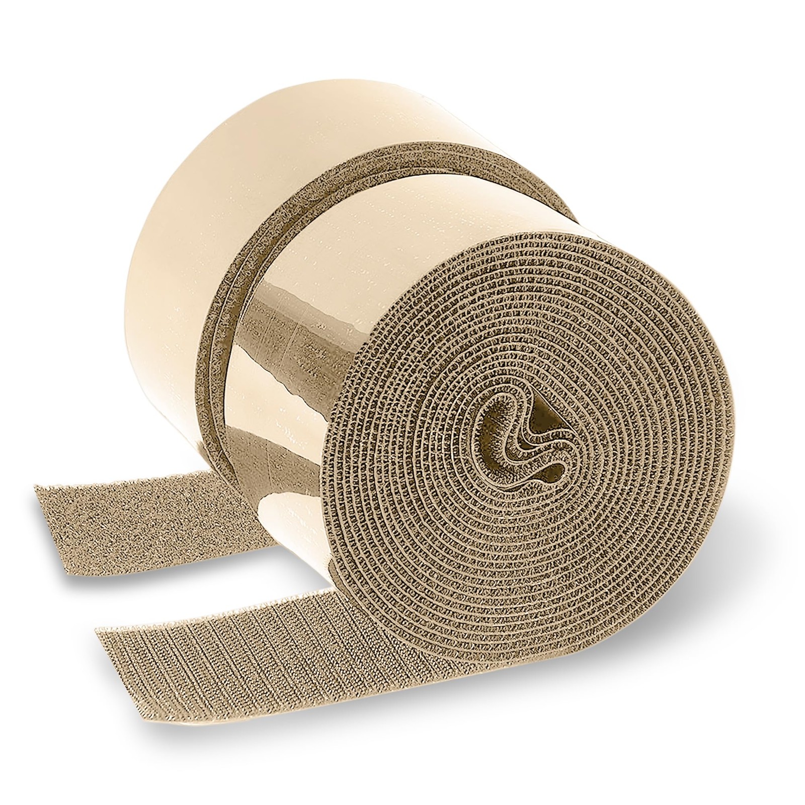 1.5 inch x 1 Yards Beige Wide Hook and Loop with Adhesive Tape Strong Sticky ...