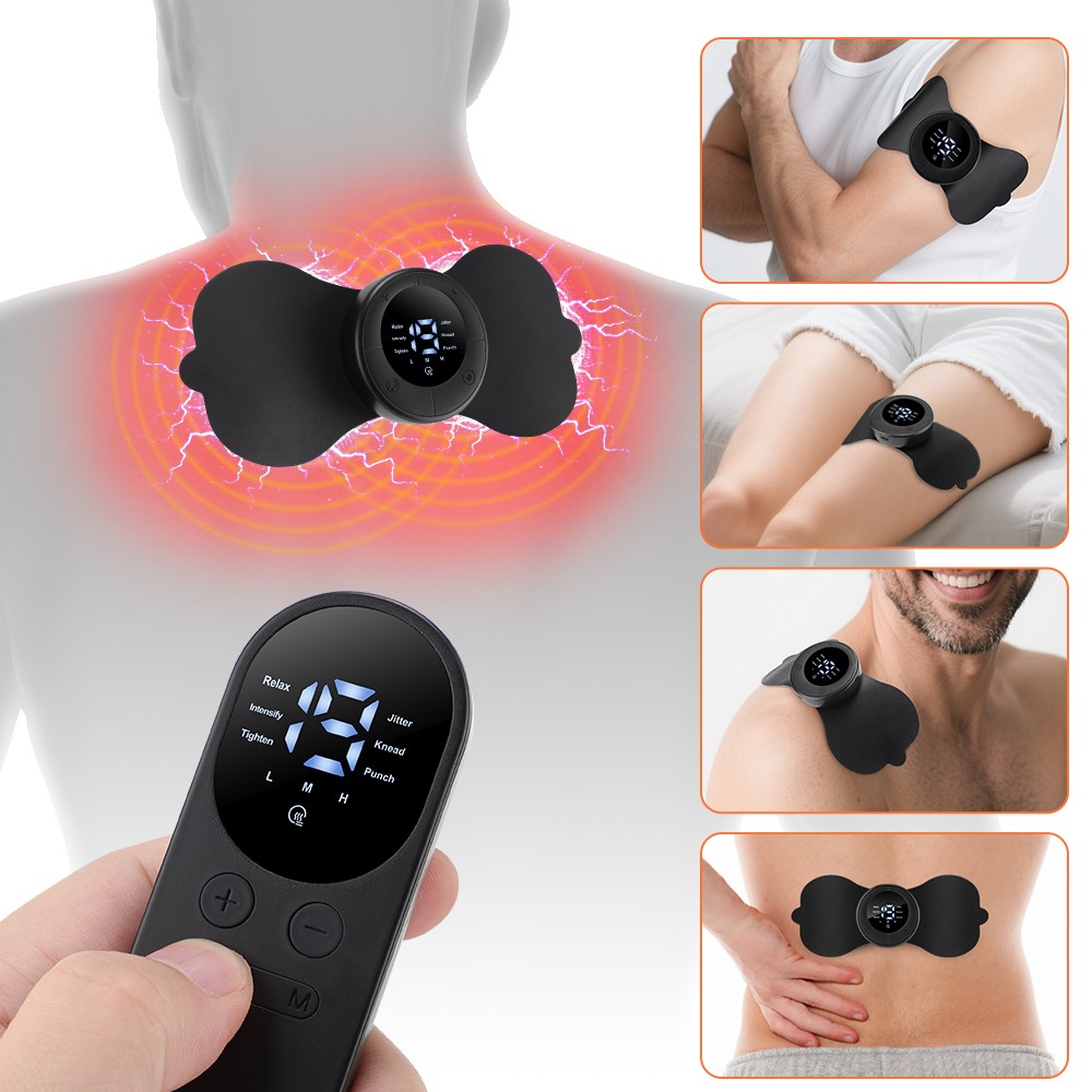 19 Modes Mini Massager Pulse Muscle Stimulator EMS Massage Patch for Pain Relief