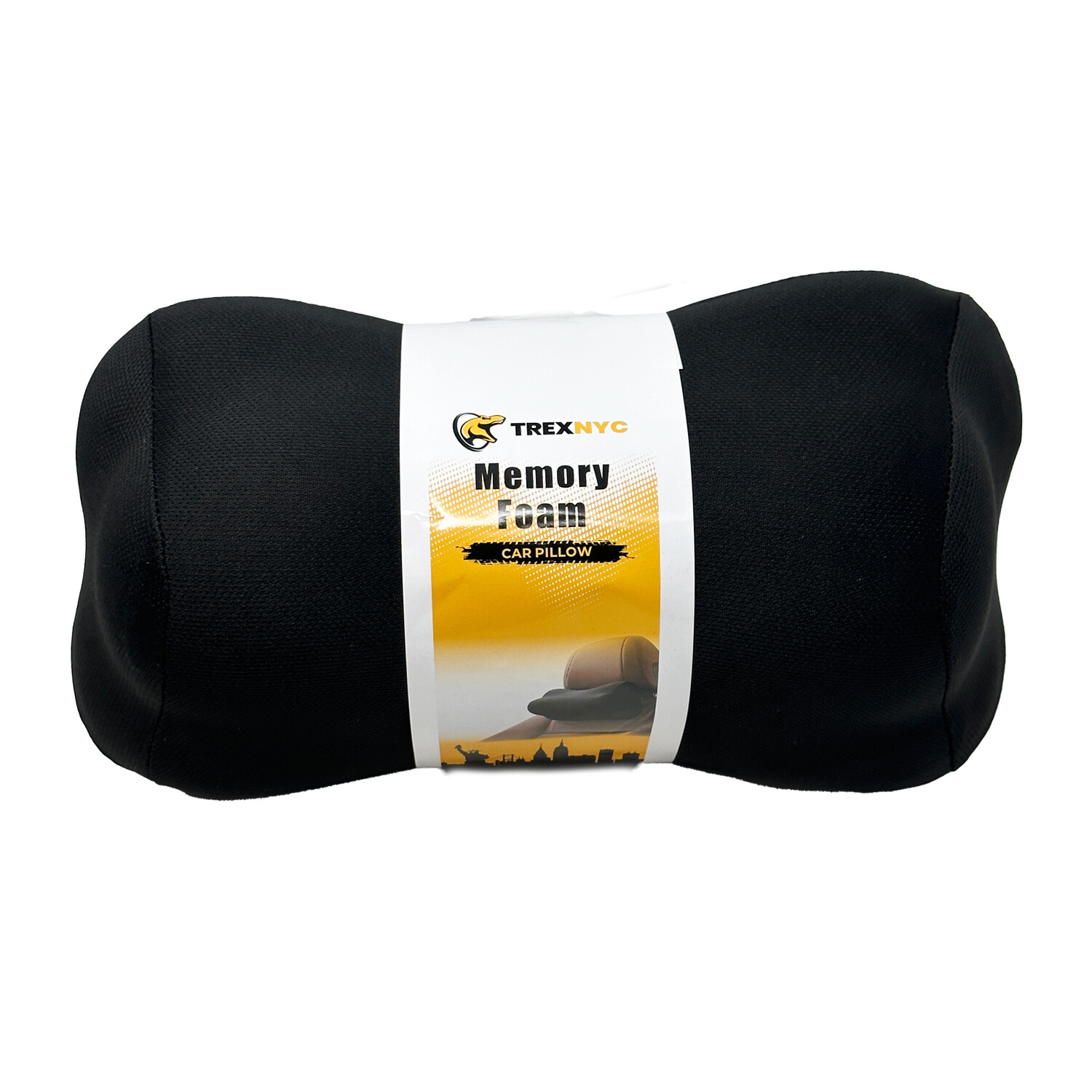 TrexNYC Car Pillow - Car headrest pillow - Car neck pillow with memory foam