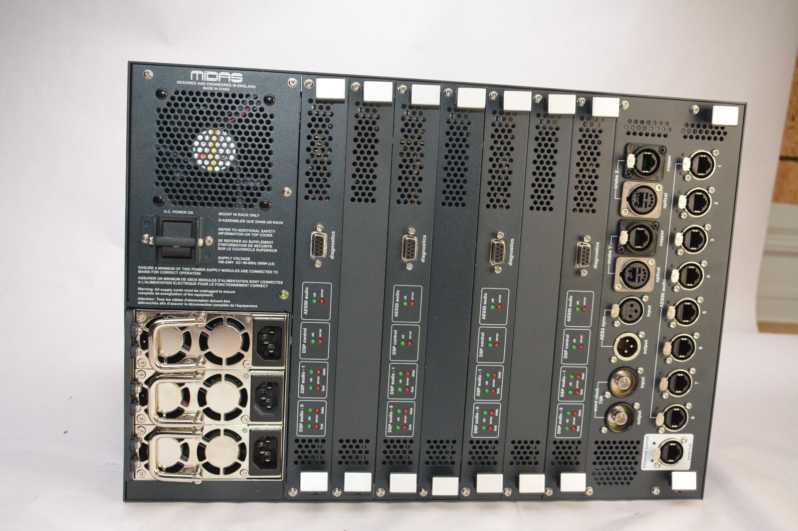 Midas DL371 4 module Audio System Engine for PRO3 New in open Box PRO 3