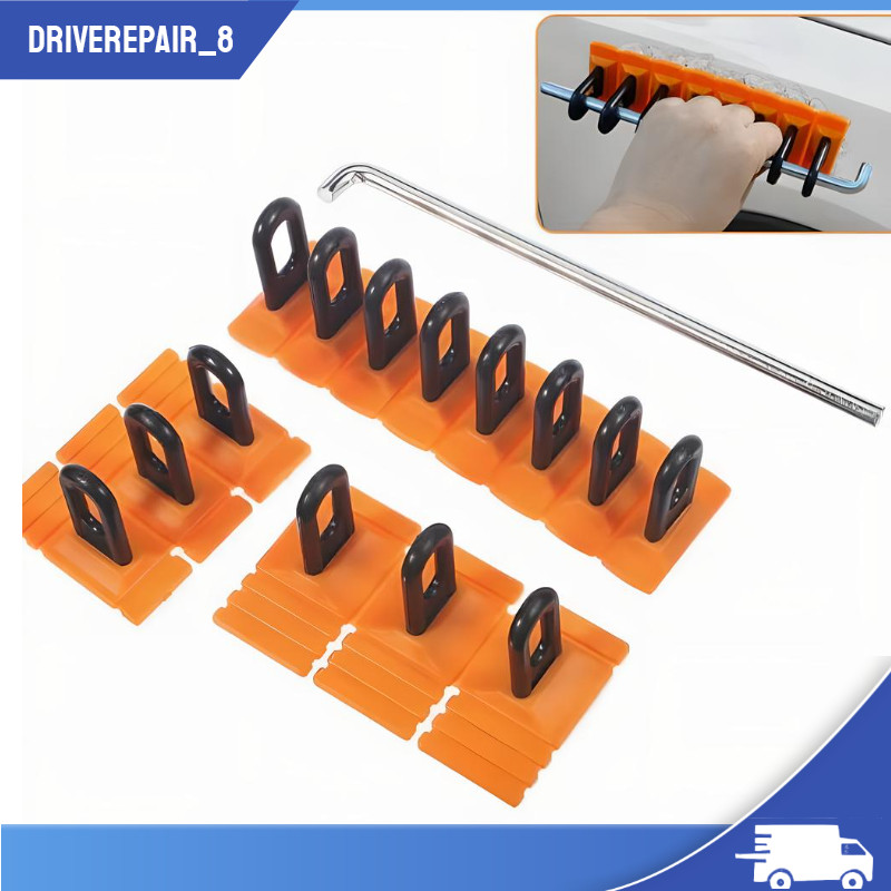 4X Puller Car Paintless Dent Removal Tool Tabs Glue Set Auto Body Repair Kit