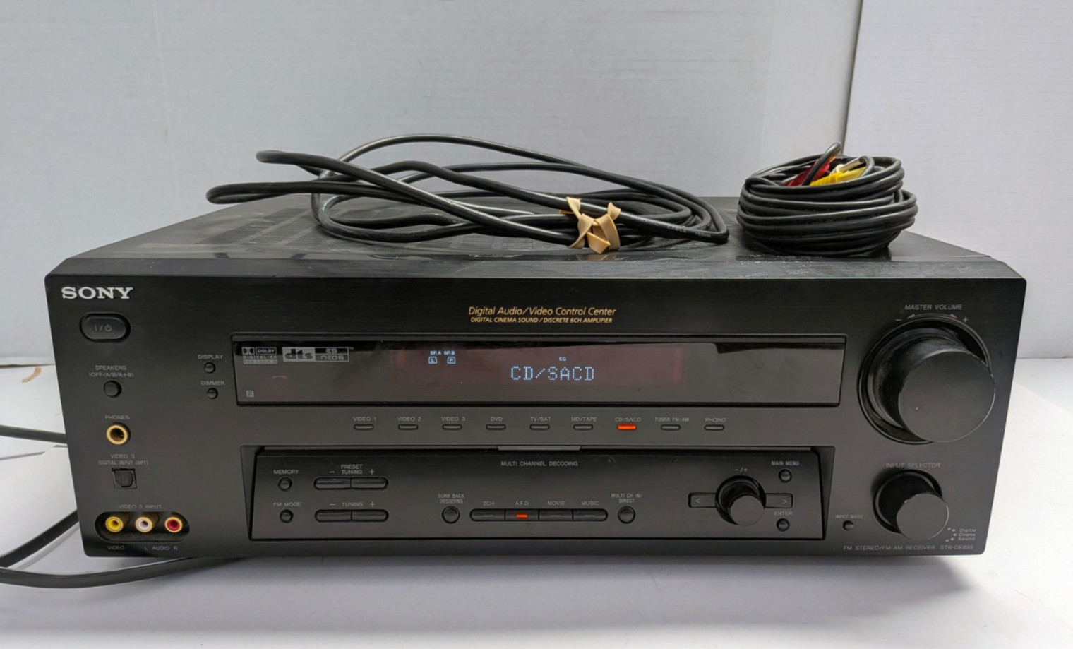 Sony STR-DE895 6.1 Ch Digital Home Theater Receiver Amplifier Phono Input DTS-ES