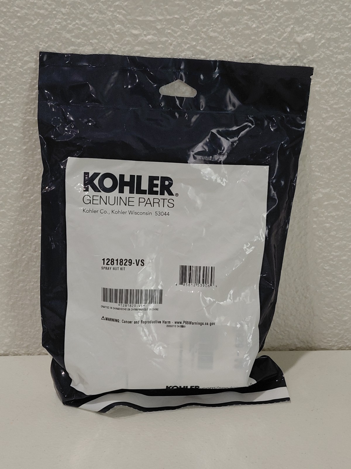 KOHLER K-1281829-VS Spray Nut Kit Vibrant Stainless Steel New