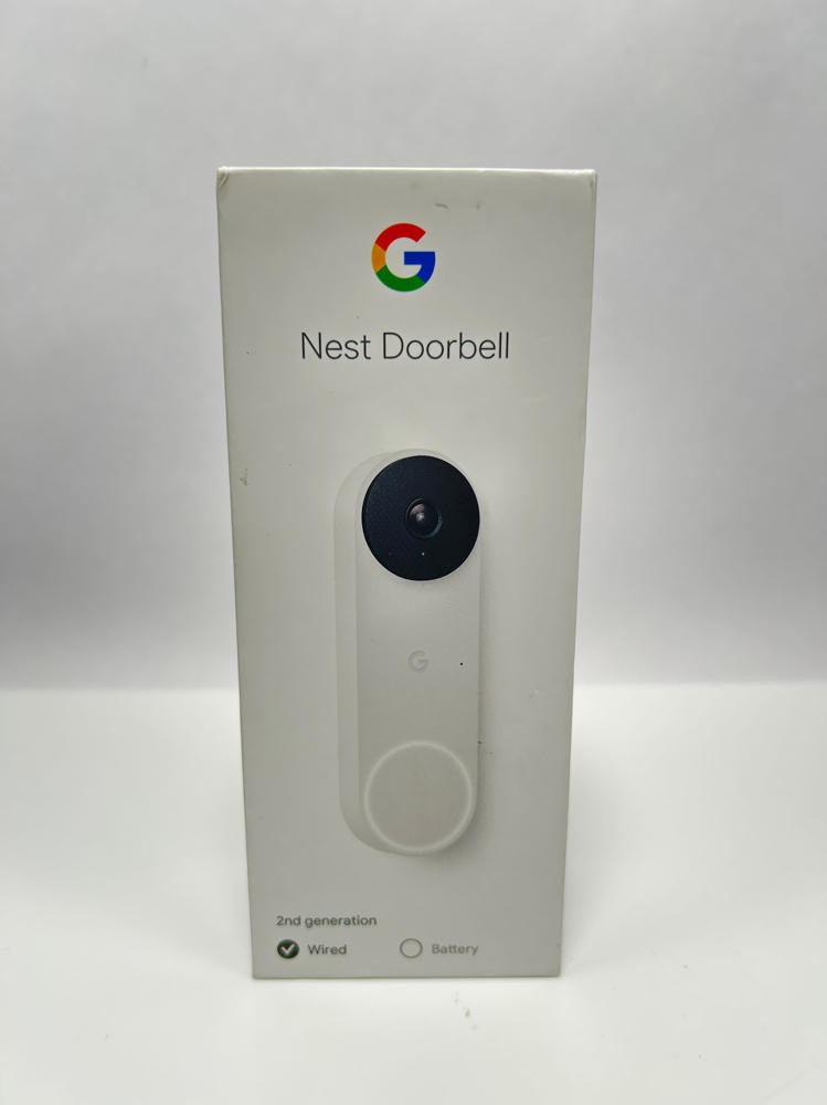 Google Nest Doorbell Wired 2nd Gen Video Doorbell Camera Snow White Security