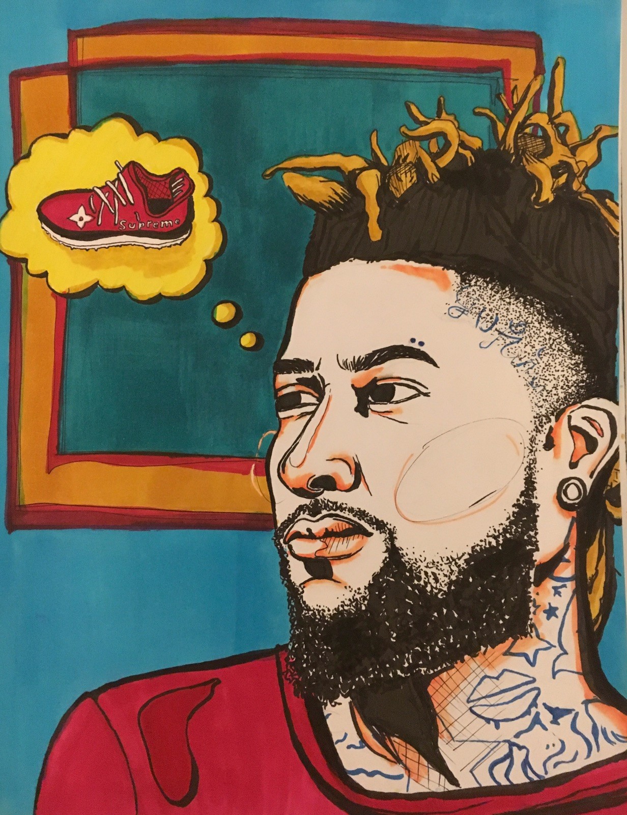 HandDrawn Not Digital Pop'd Art! See Yourself In Full Color Comic Personalized!