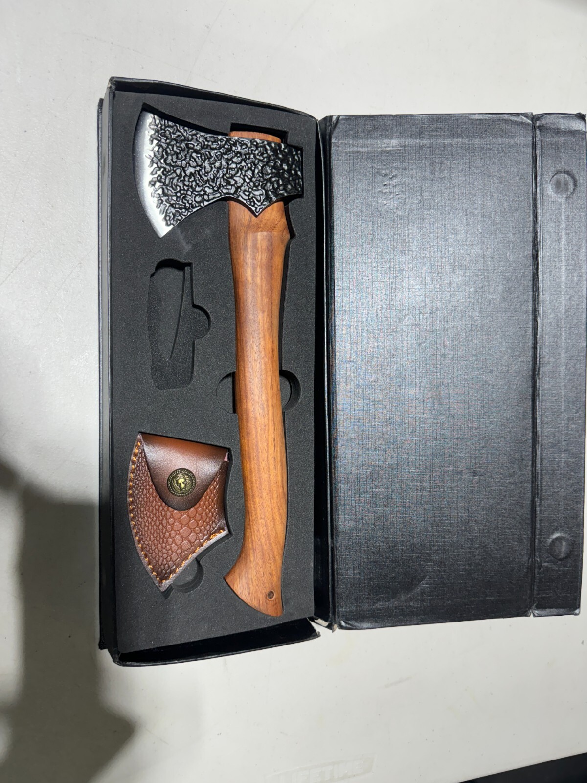 Custom Hand Forged Carbon Steel Viking Throwing Axe 13.5"