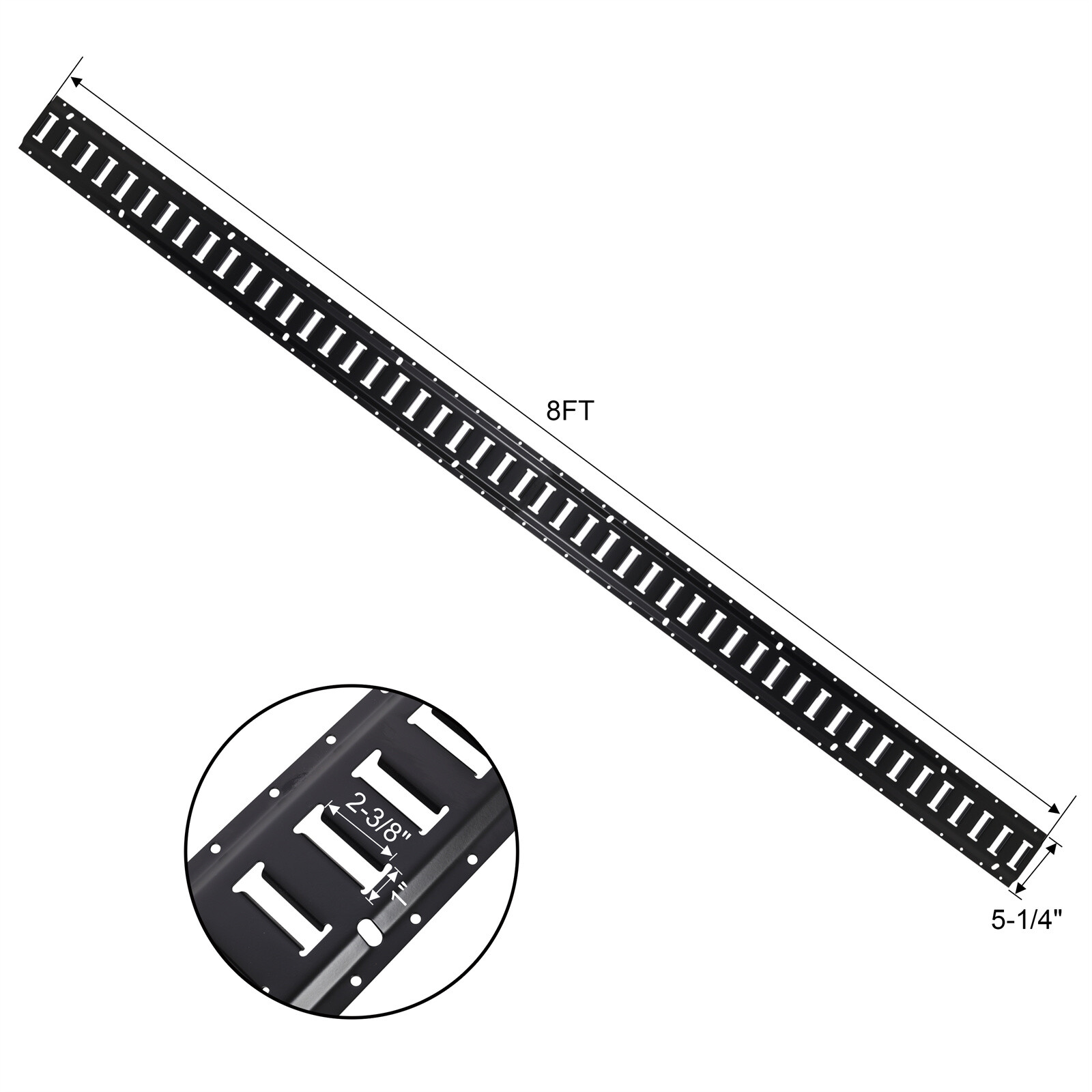 8FT E Track Tie Down Rail Kit E Track Rails Enclosed Cargo Trailer 2000lbs Load