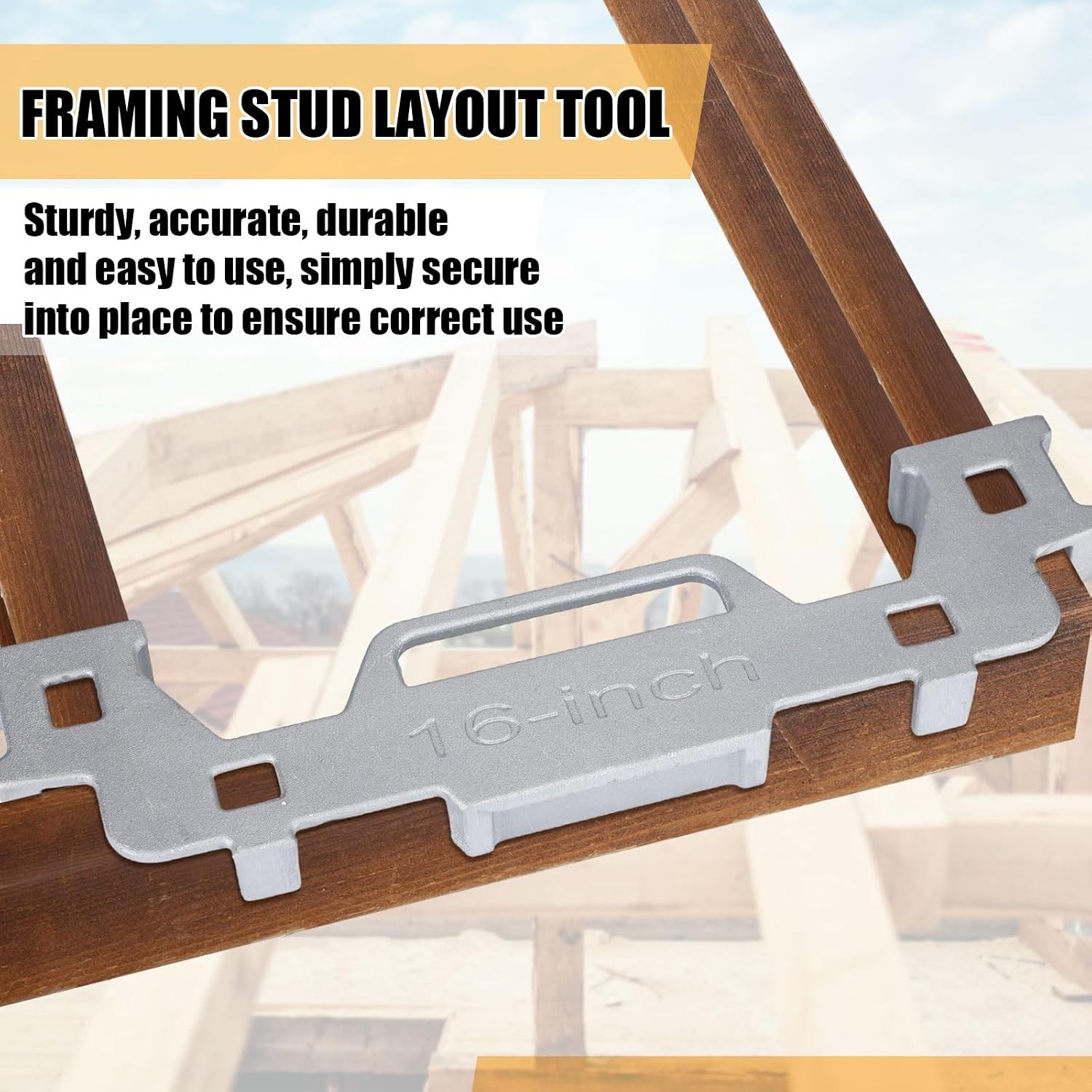 2 Pcs 16 Inch Framing Tools Framing Stud Layout Tool Cast Aluminum Stud