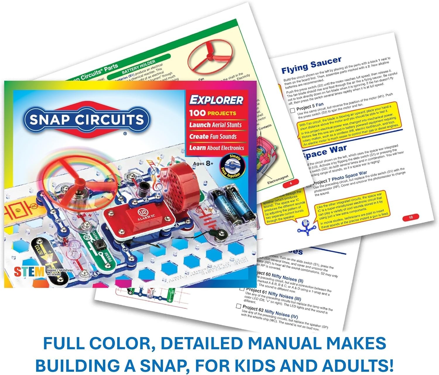 Unleash Creativity with Jr. SC-100 Electronics Exploration Kit - 100+ Projects