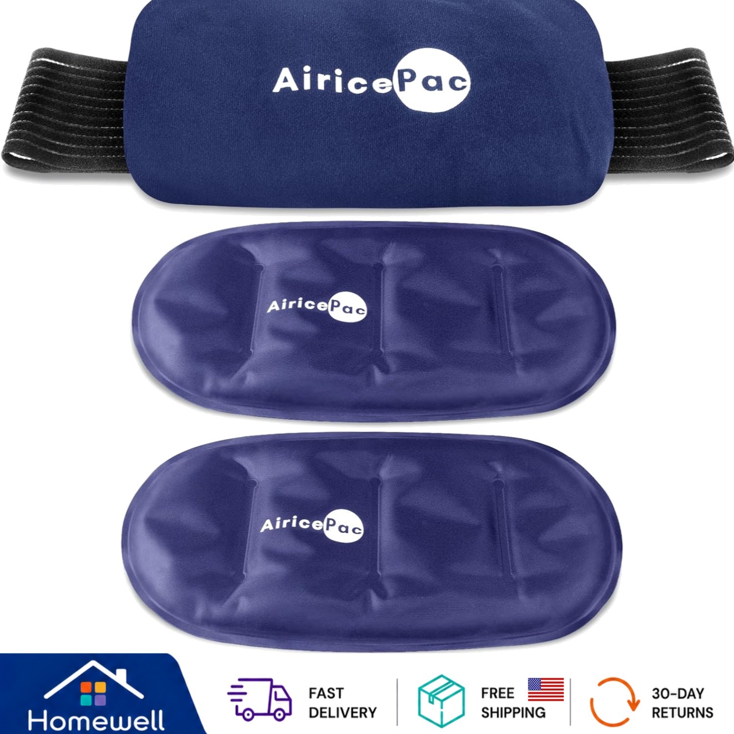 Reusable Medical-Grade Gel Ice Packs for Pain Relief - Perfect for Active Adults