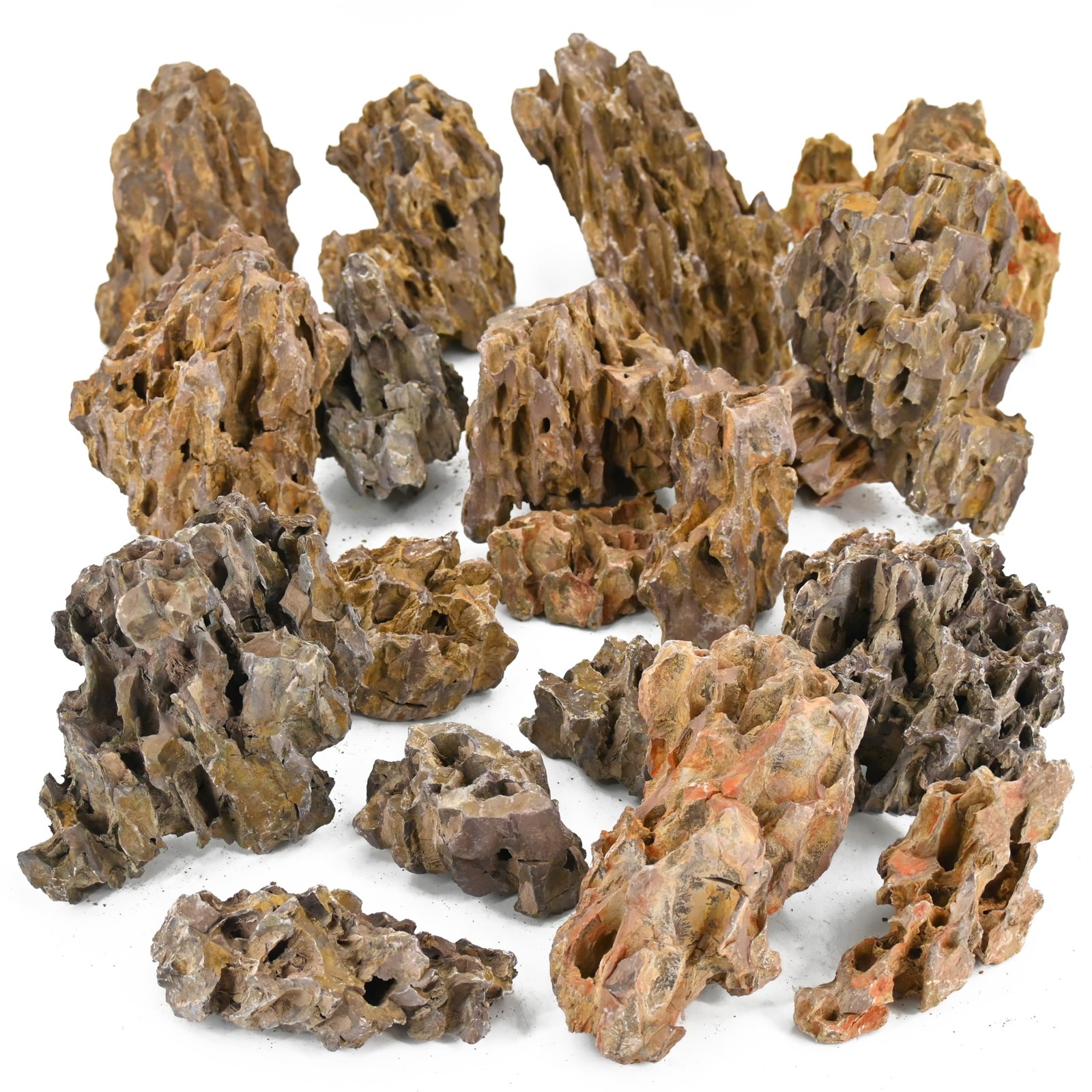 Seiryu Rock Stone for Aquariums Landscaping Model Tank Decoration 2-6 inches 5LB