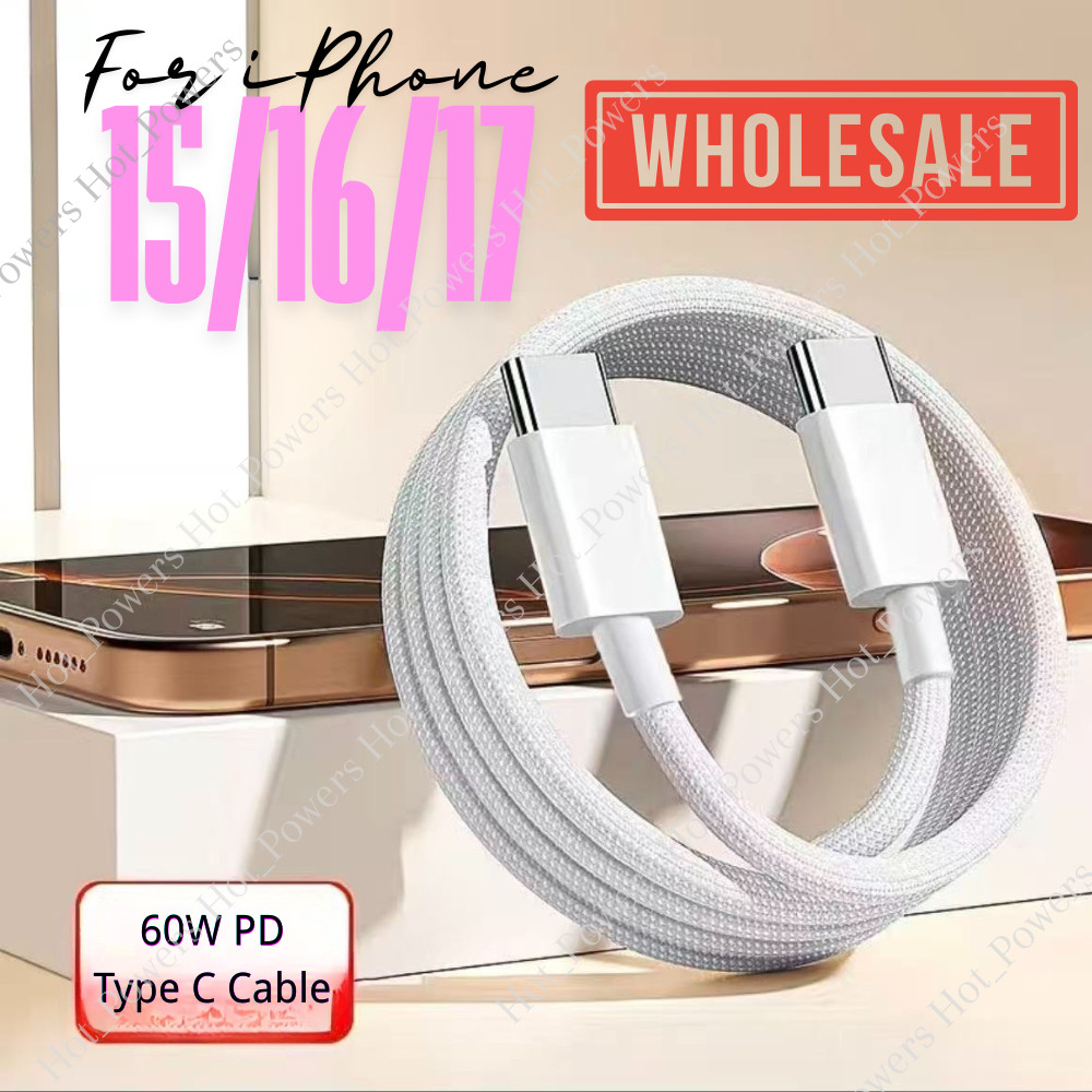 USB-C to Type C Cable Fast Charger Charging Cord Lot For iPhone Air 16 17 15 Pro