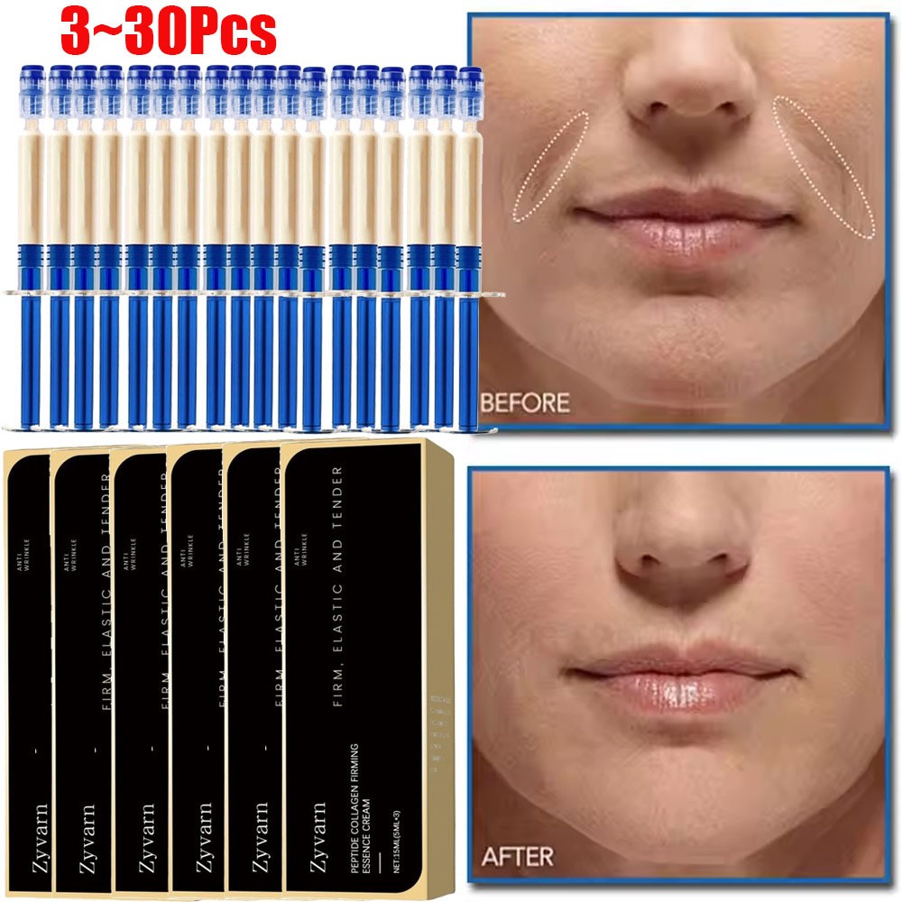 3-30Pcs Polypeptide Collagen Elastic Essence Cream Anti-Wrinkle Micro-Molecular