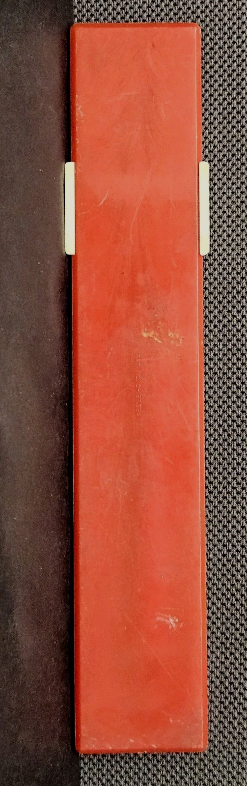 Vintage Sterling 555 Red Multiplier Pencil Box With Sharpener