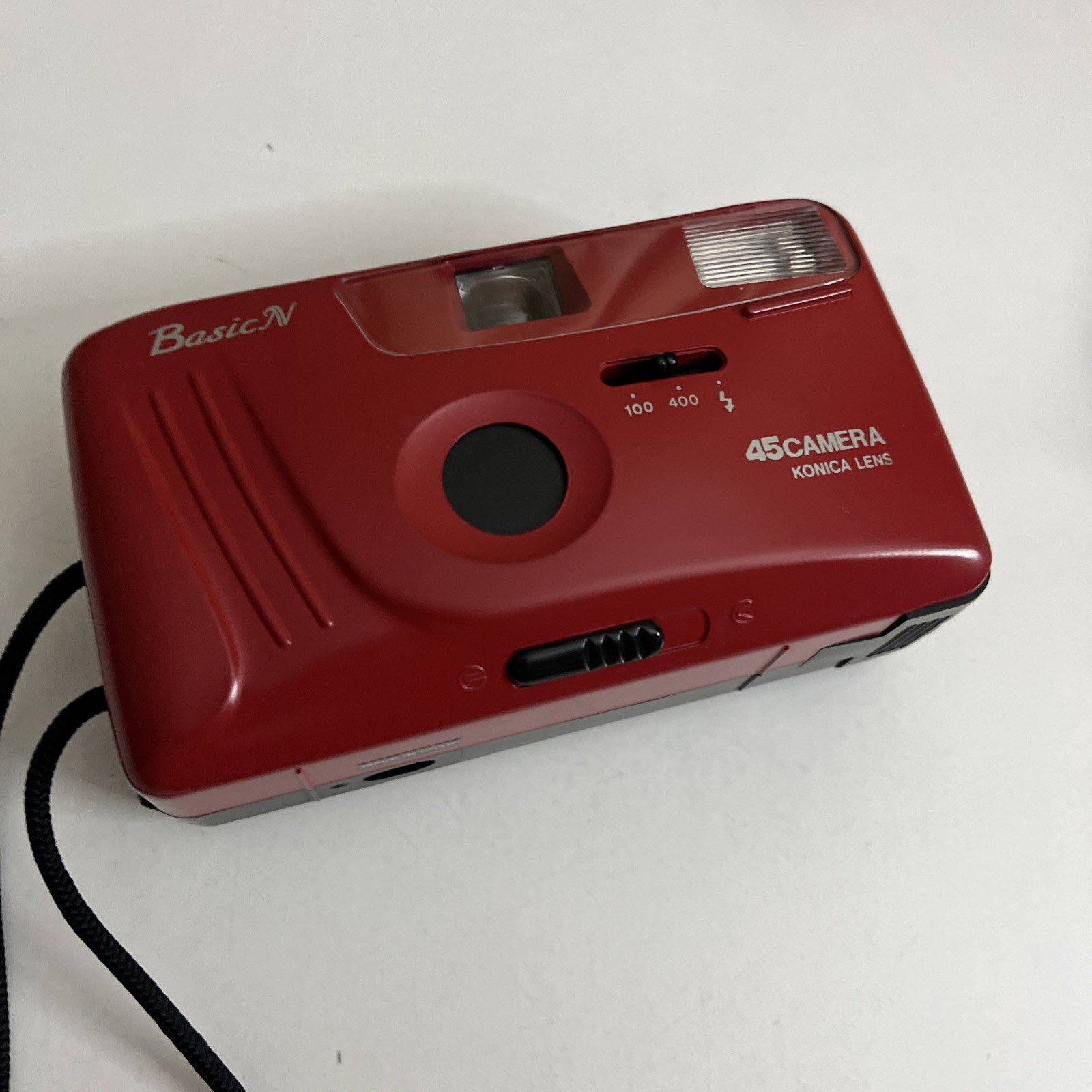 BasicN 35mm Film Camera 45Camera Konica Lens Red