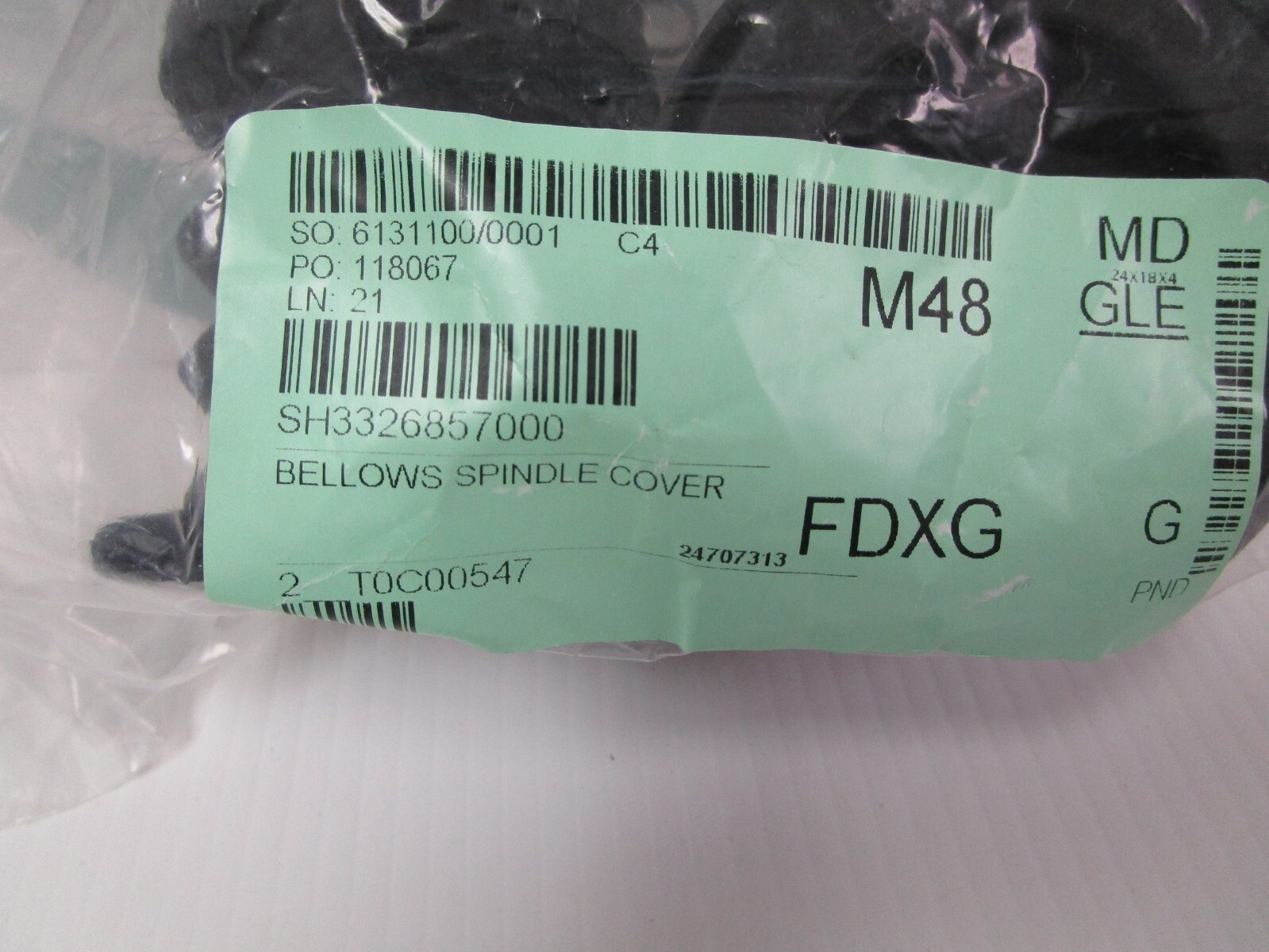 2 New Schaerer 3326857000 BELLOWS SPINDLE COVER