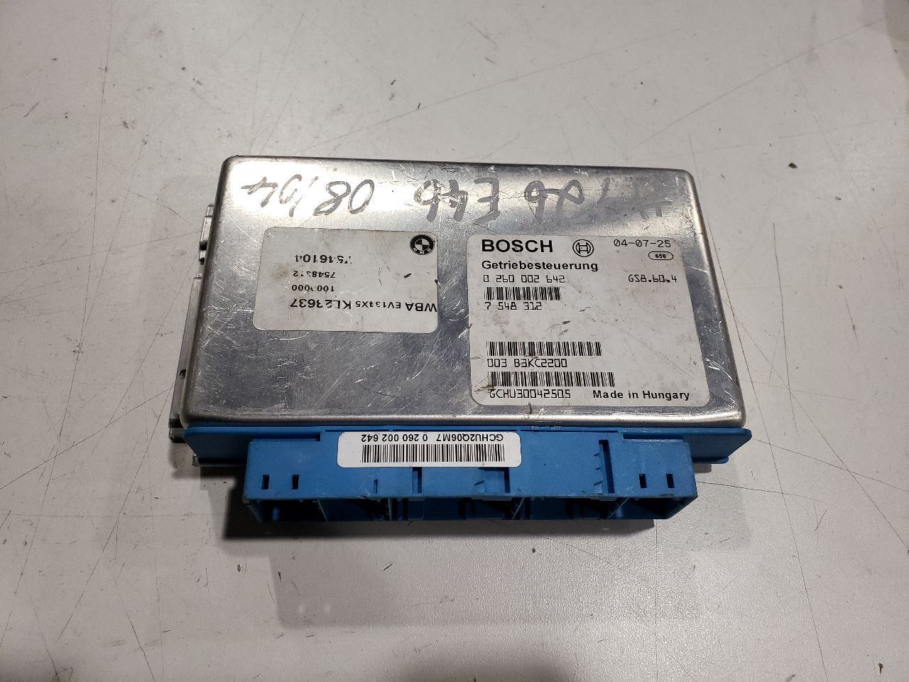 Transmission Control Module TCU - 2005 BMW 320I E46 M54B22 - OEM 7548312