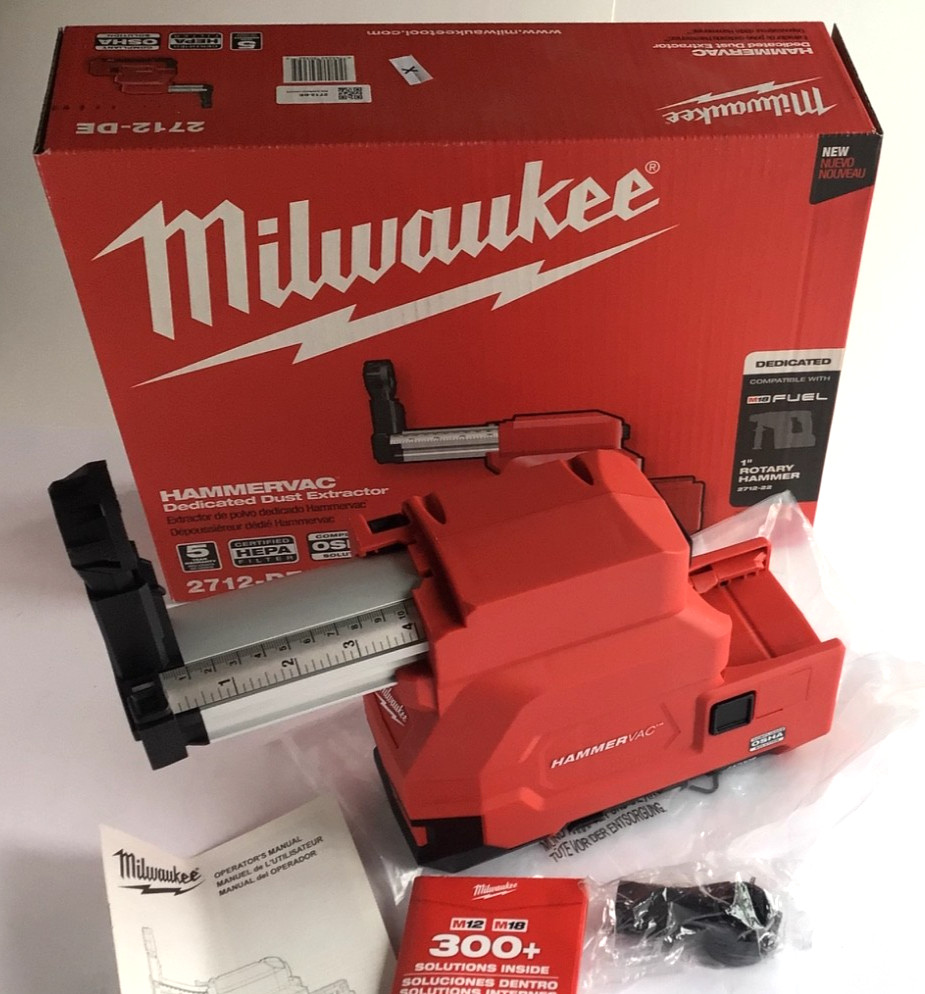 Milwaukee 2712-DE M18 Hammer Vac Hepa Filtered Dust Extractor Tool Only MIB