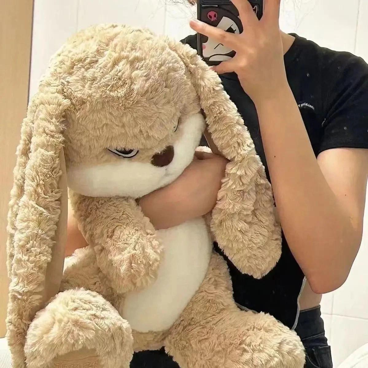 Angry Rabbit Plush Toy, 30cm Large Size Stuffed Bunny, Grumpy Cute Plush Doll