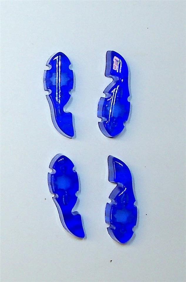 Tuner Fish Lug Locks - Blue - 4 Pack