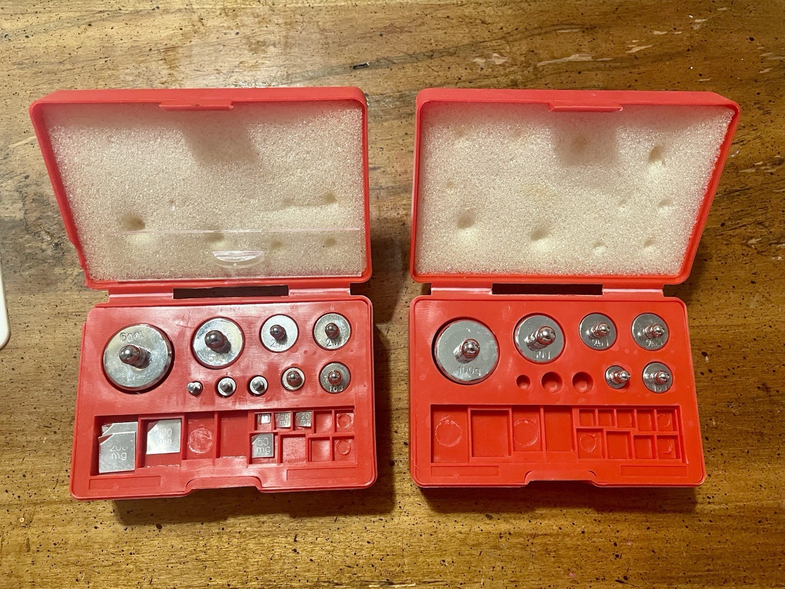 TPFM Calibration Weight Sets 10mg - 100g Solid Steel Red Box