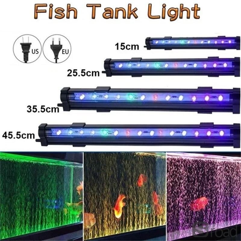 LED Bubble Stone Color Changing Submersible Aquarium Air Stone Needs Pump