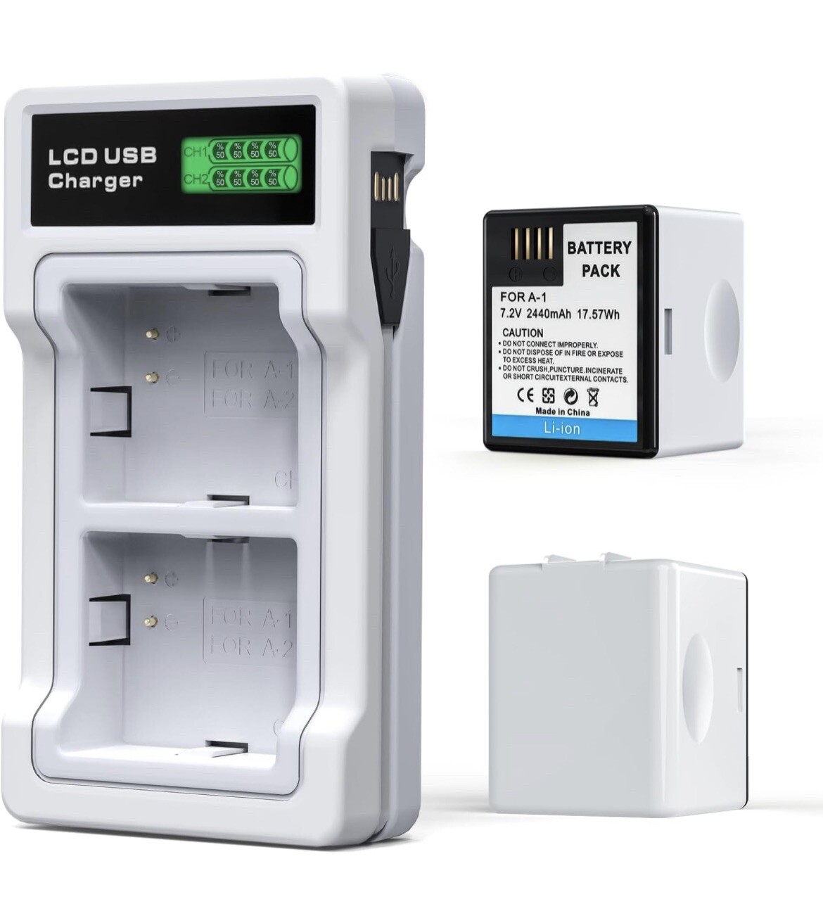 2-Pack Batteries Compatible with Arlo Pro, Arlo Pro 2 Cameras VMA4400