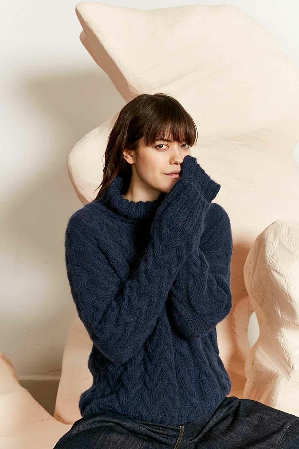 Pullover - Lang Yarns Malou Light - Model Package Knitting Package With A