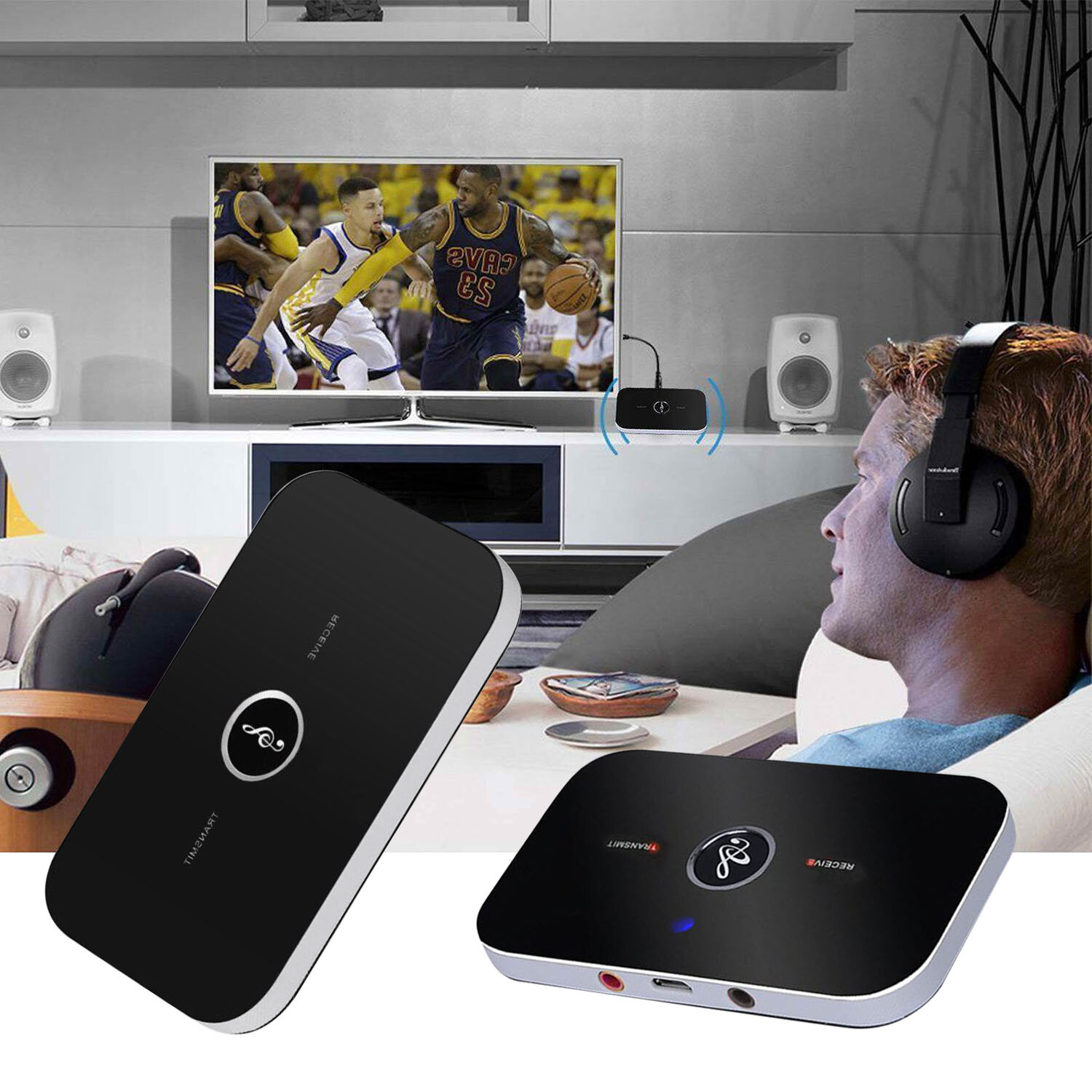 Transmitter Receiver 2 IN 1 Bluetooth 5.0 Wireless Audio 3.5mm USB Aux Adapter