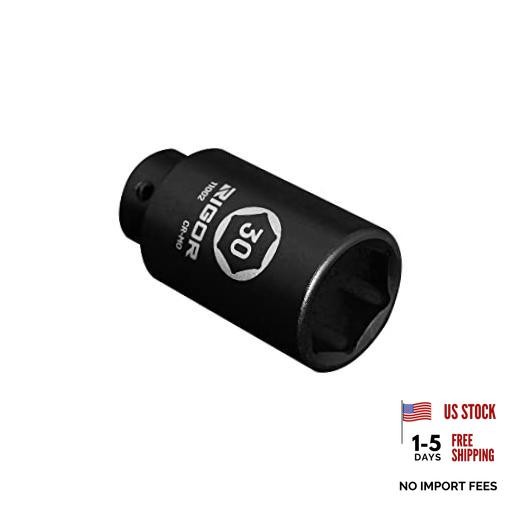 11002 Axle Nut Impact Socket, 1/2-Inch Drive, 6-Point CR-MO 30mm