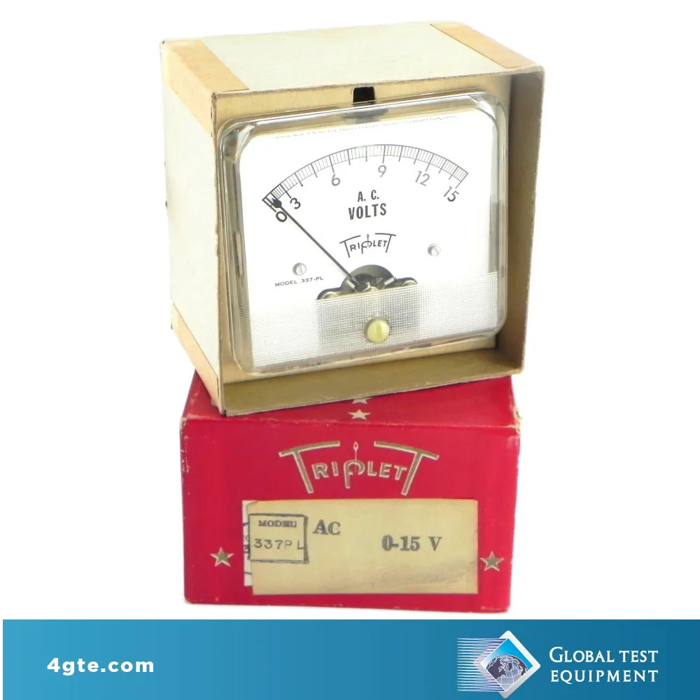 Triplett 337-PL 15Vac - NEW Panel Meter 0-15 Vac