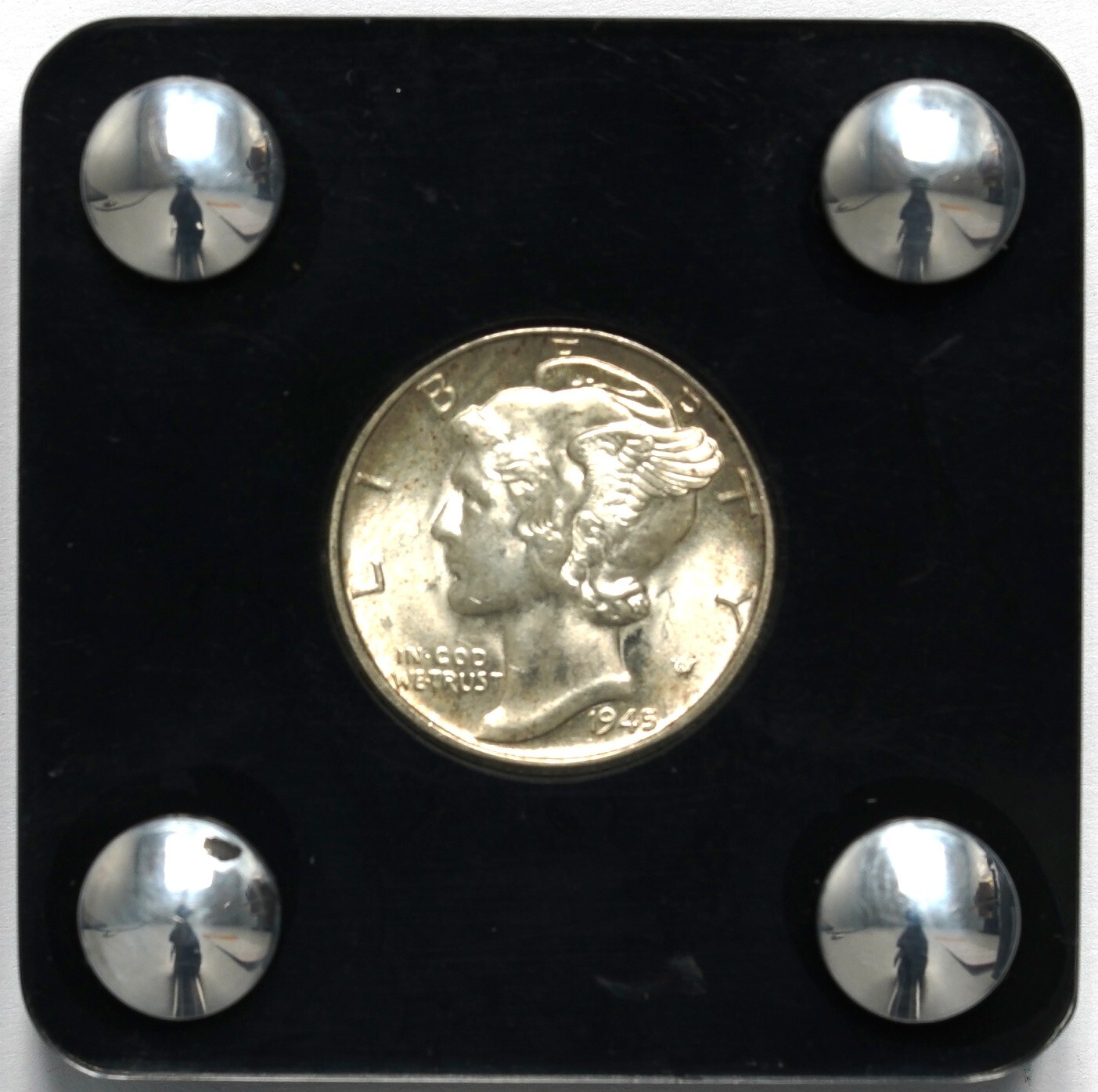 1945 P Mercury Dime With Custom Case