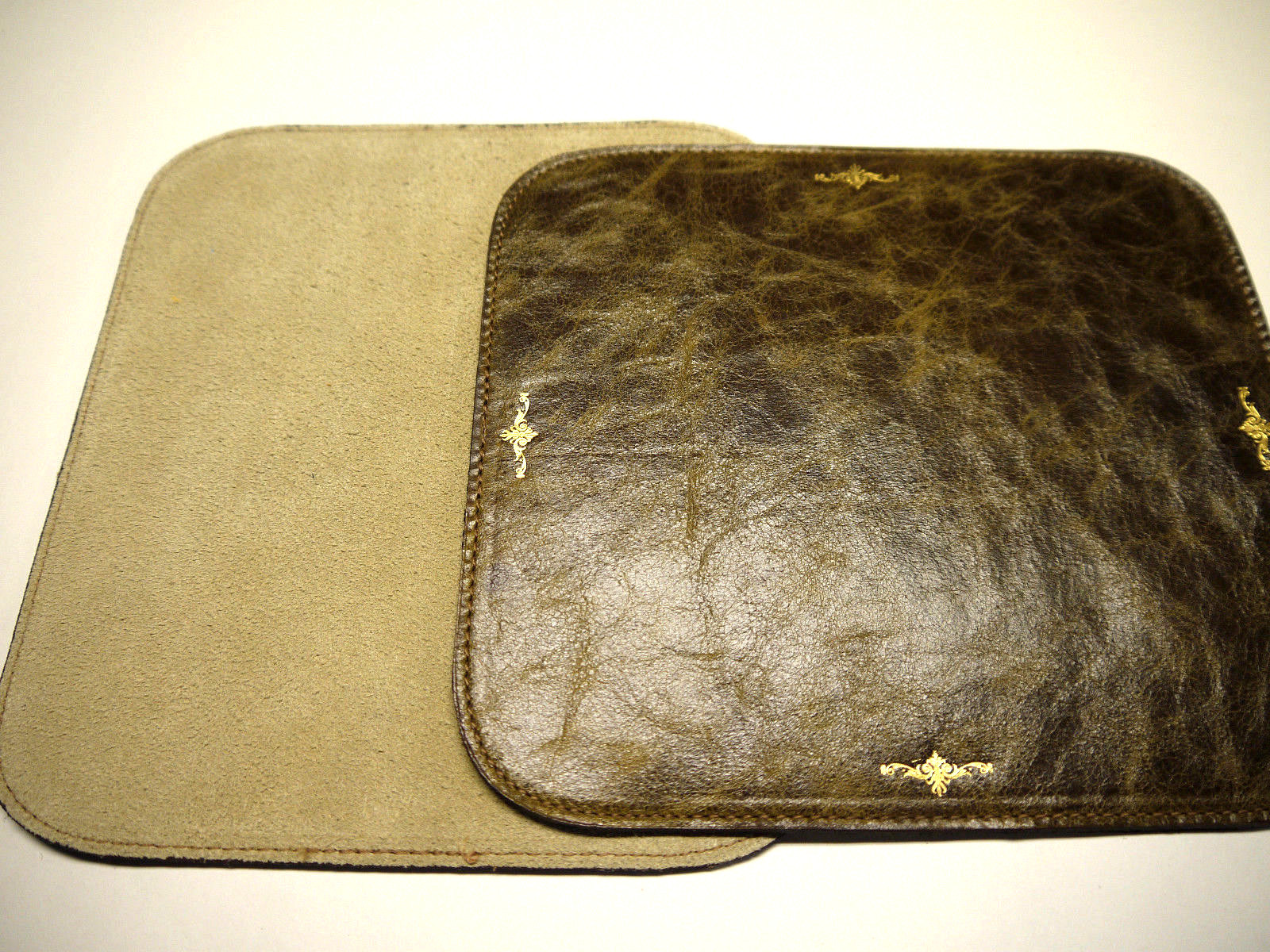 Mouse Pad. Leather, Unique Made in USA
