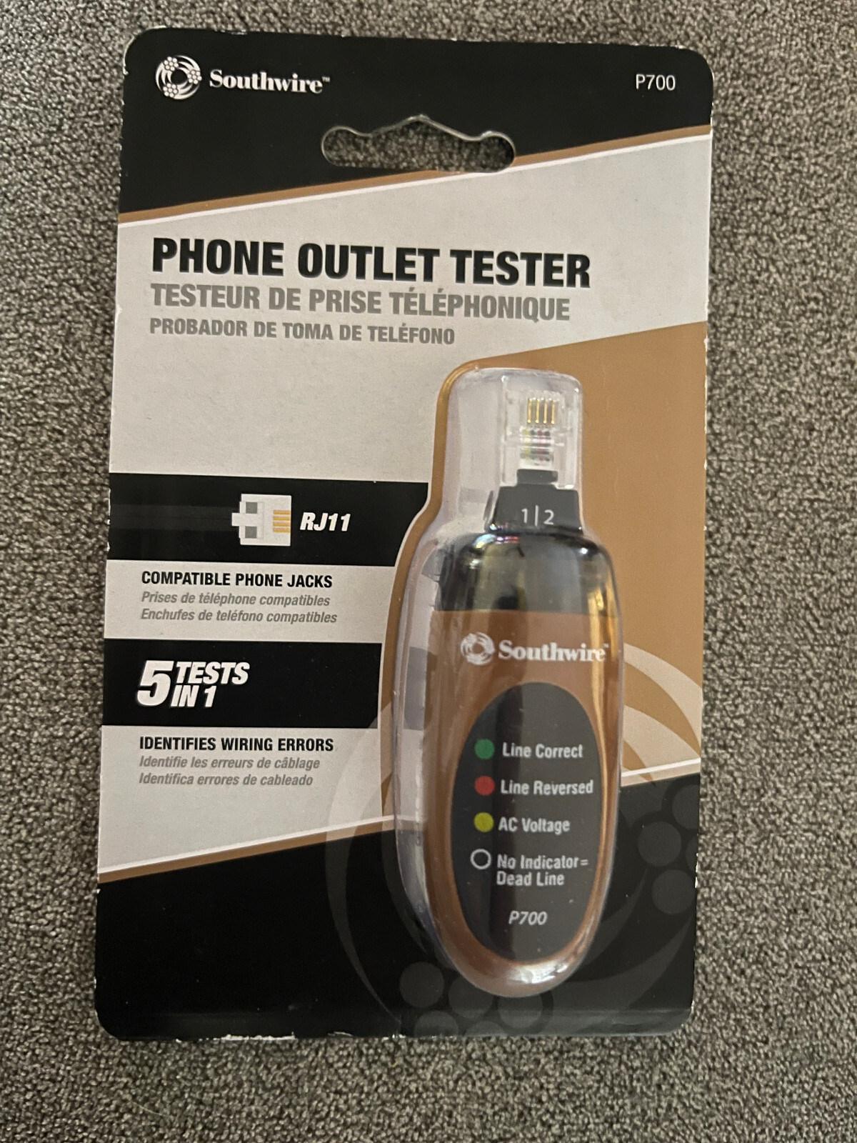 Southwire TESTER P700 PHONE OUTLET TESTER