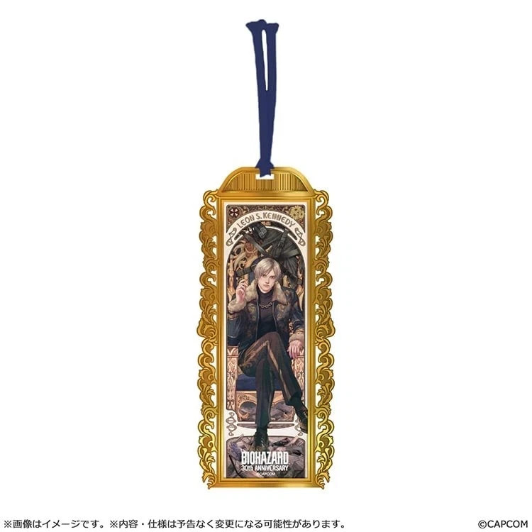 Biohazard Resident Evil Leon S.Kennedy Metal Bookmark 30th Anniversary Capcom