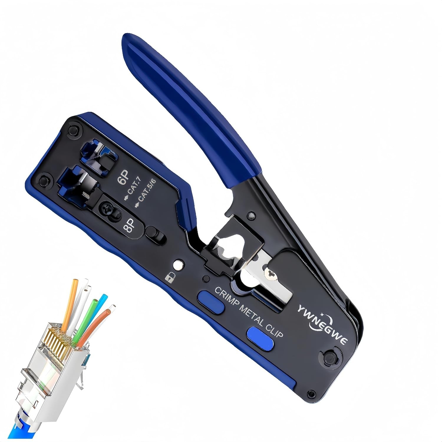 Professional RJ45 Crimp Tool for Home Networking - Lightweight & Efficient