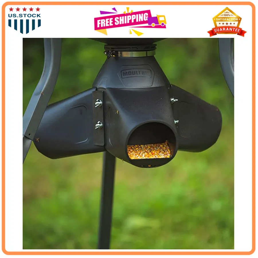 Moultrie Gravity Feeder Kit with Quick Lock Adapter for Deer Protein Pellets