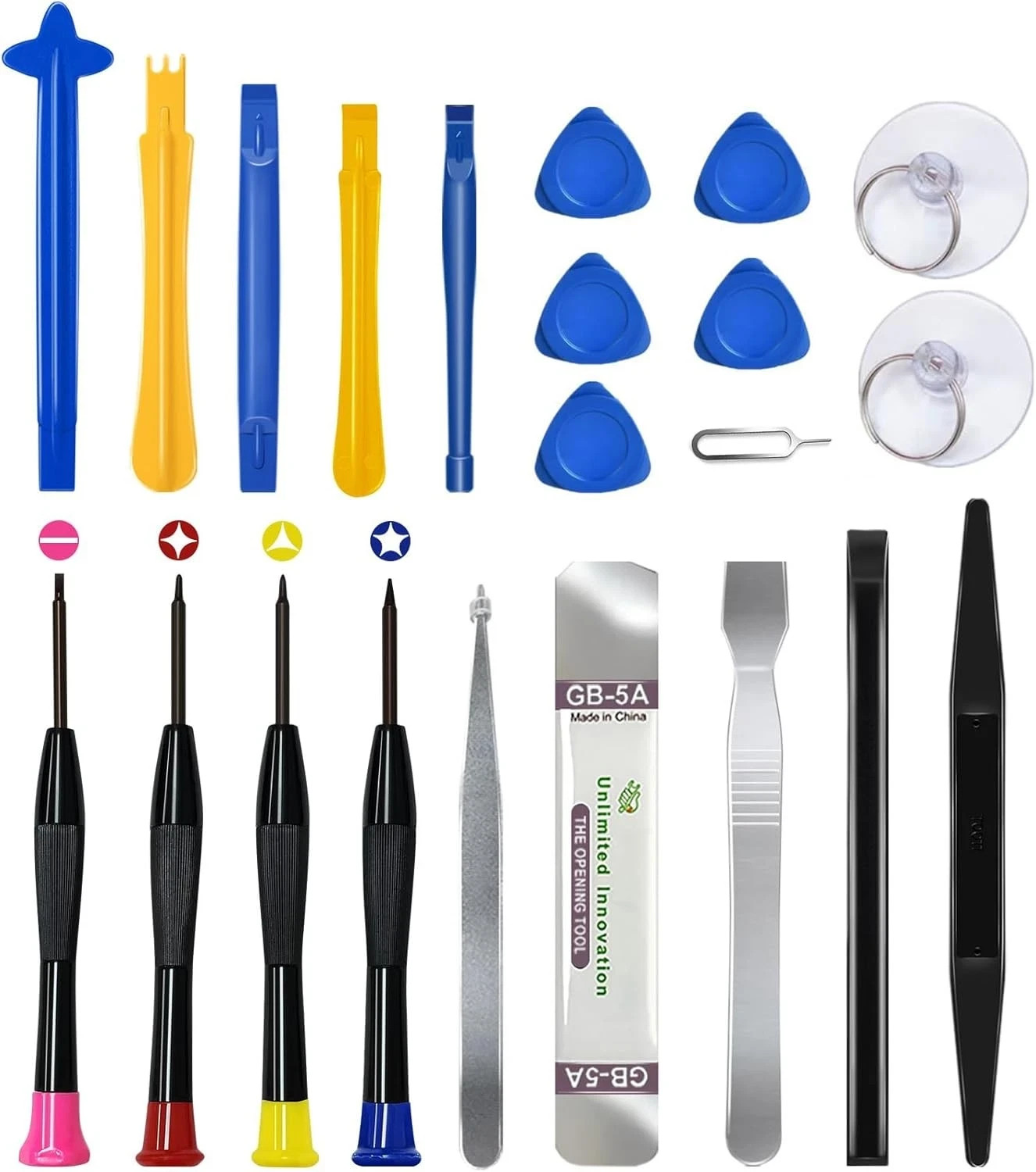 22 Piece Professional Electronics Opening Pry Screwdriver Set Repair Kit