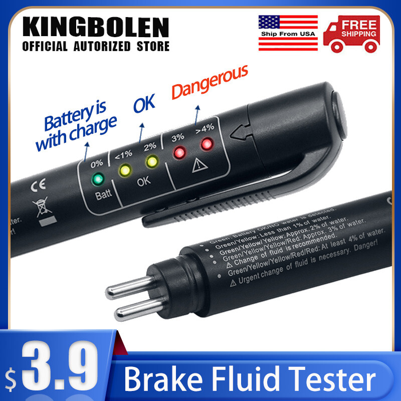 Brake Fluid Tester Pen Oil Moisture Diagnostic Tool For DOT3 DOT4 DOT5
